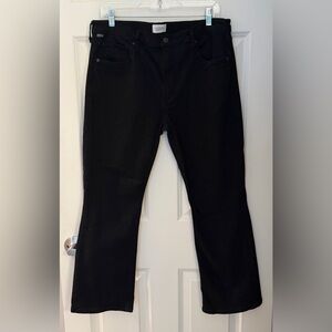 Citizens of Humanity High Waisted Isola Cropped Jeans in Black, 32